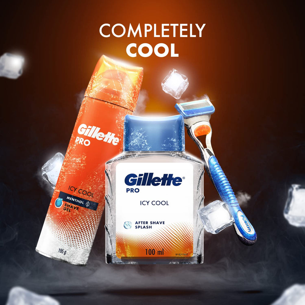 GILLLETTE PRO ICY COOL AFTER SHAVE SPLASH 100 ML - SuperMarcheStore