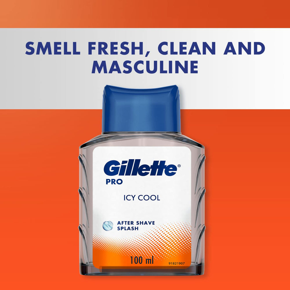 GILLLETTE PRO ICY COOL AFTER SHAVE SPLASH 100 ML - SuperMarcheStore