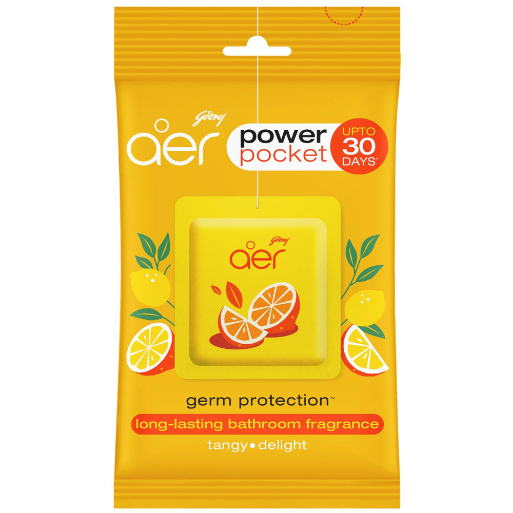GODREJ AER LEMON TANGY DELIGHT BATHROOM FRAG 10 GM - SuperMarcheStore