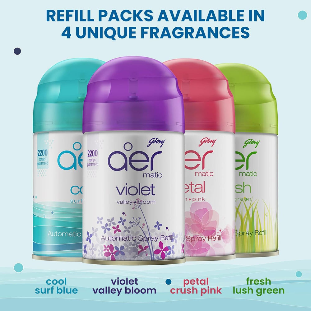 GODREJ AER MATIC COMBI COOL SURF BLUE 2200 SPRAYS - SuperMarcheStore