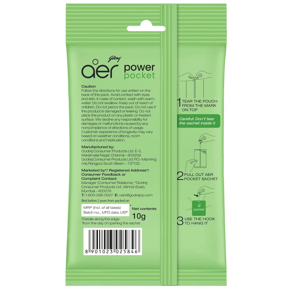 GODREJ AER POWER POCKET FLORAL DELIGHT 10 GM - SuperMarcheStore