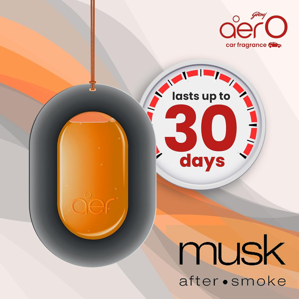 GODREJ AERO MUSK AFTER SMOKE CAR FRAGRANCE - SuperMarcheStore