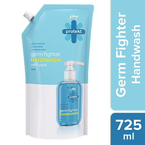 GODREJ PROTEKT GERM FIGHT HANDWASH AQUA 725 ML - SuperMarcheStore
