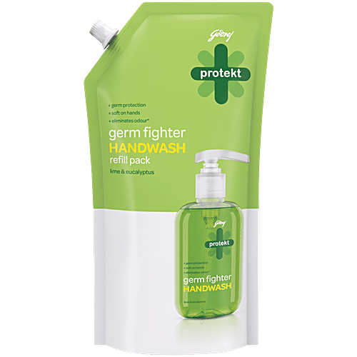 GODREJ PROTEKT GERM FIGHT HANDWASH LIME & EUCALYPTUS 725 ML - SuperMarcheStore