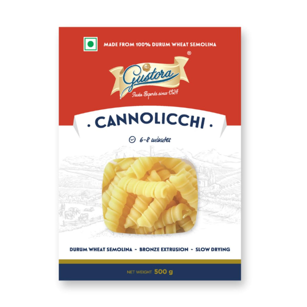 GUSTORA CANNOLICCHI PASTA 500 GM - SuperMarcheStore
