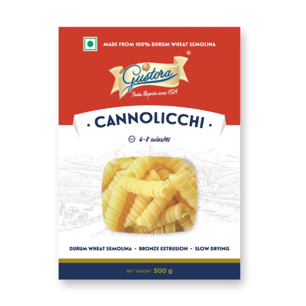 GUSTORA CANNOLICCHI PASTA 500 GM - SuperMarcheStore
