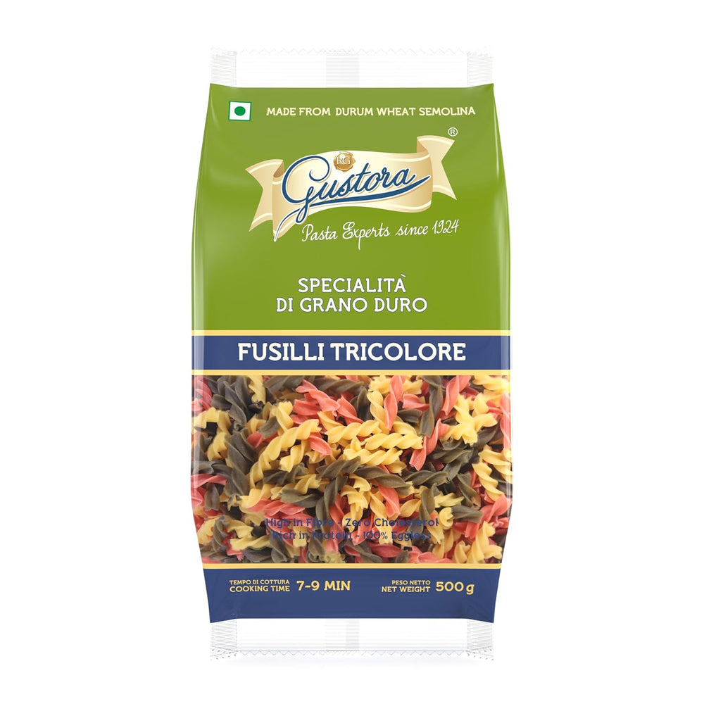 GUSTORA PASTA HEALTHY TRIO FUSILLI 500 GM - SuperMarcheStore