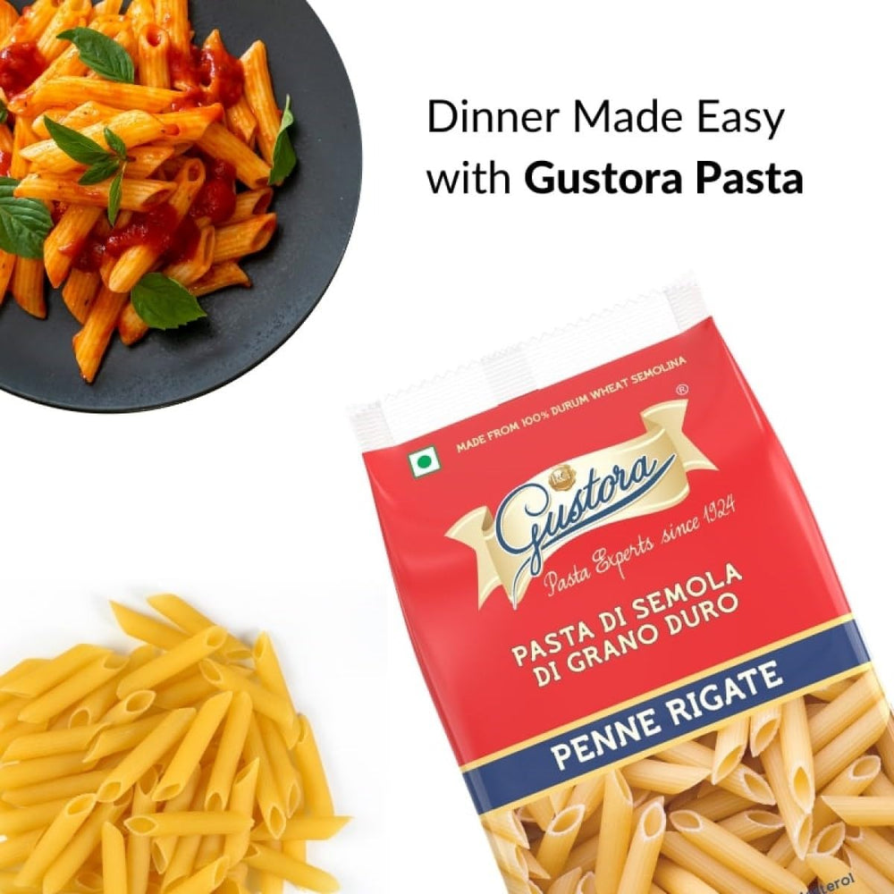 GUSTORA PASTA PENNE RIGATE 500 GM - SuperMarcheStore