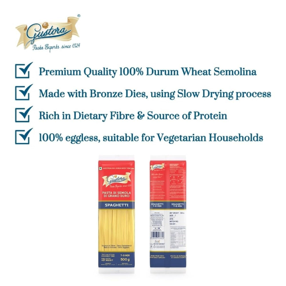 GUSTORA PASTA SPAGHETTI 500 GM - SuperMarcheStore