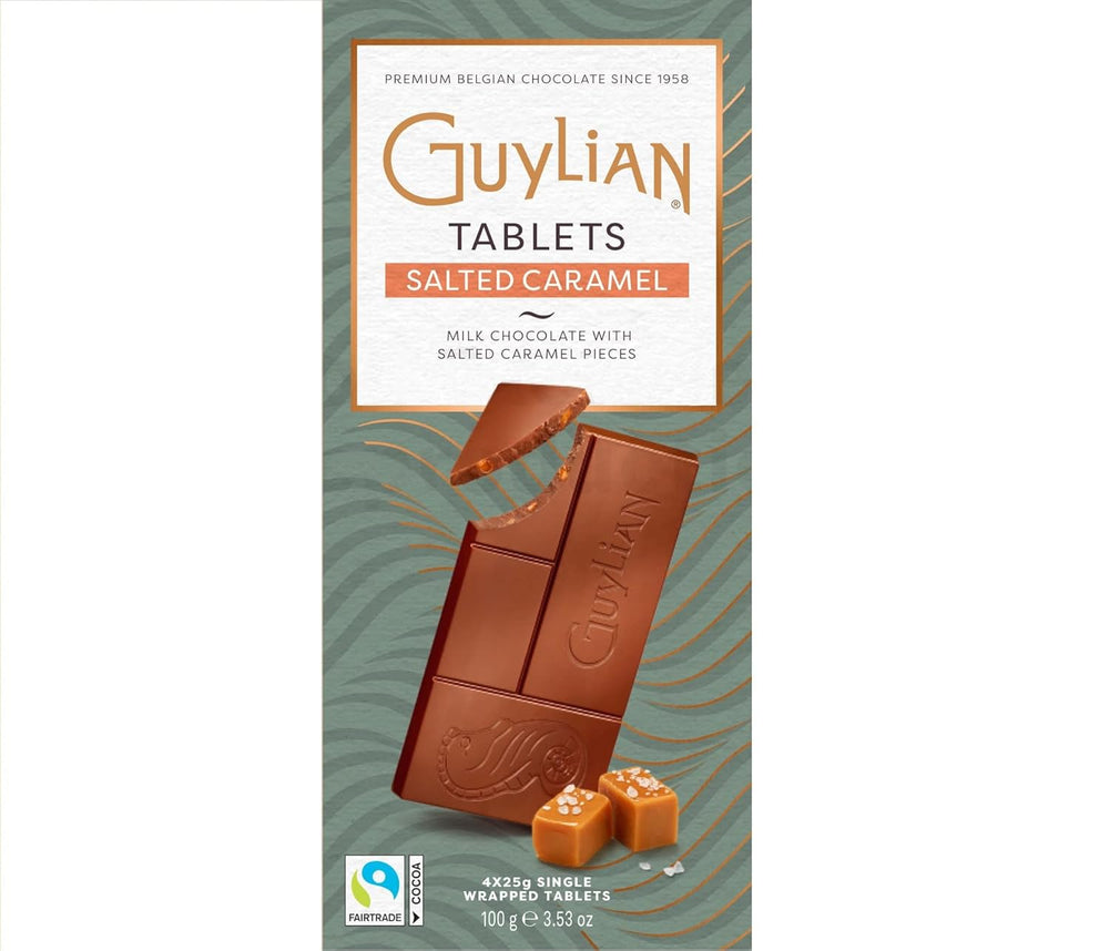 GUYLIAN SALTED CARAMEL 4*25 GM BARS - SuperMarcheStore