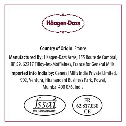 HAGGEINDAS MACADEMIA NUT MINI ICE CREAM, 100ML - SuperMarcheStore