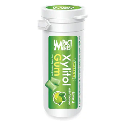 IMPACT MINT XYLITOL GUM S/F LIME N MINT FLAVR 30 GM