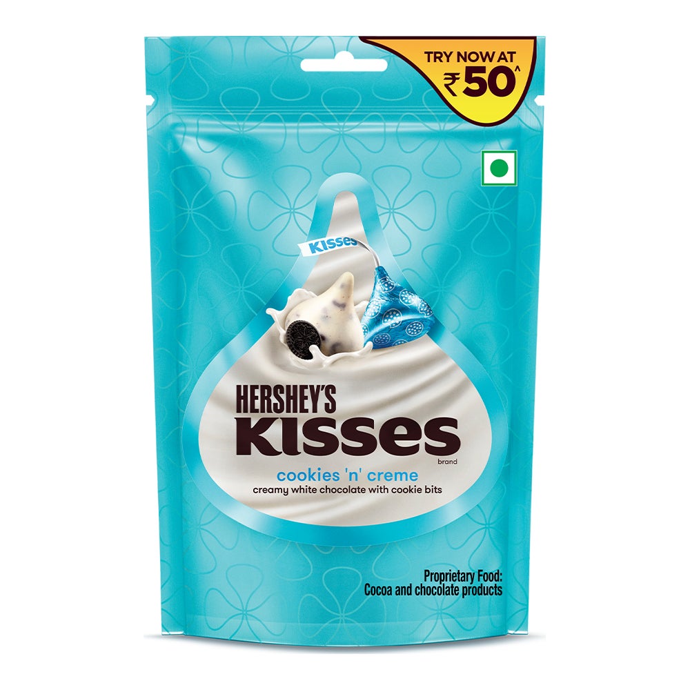 HERSHEYS KISSES COOKIE N CREAM 33.6 GM