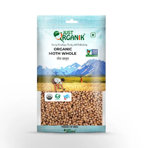 JUST ORGANIK MOTH WHOLE ORGANIC 500 GM