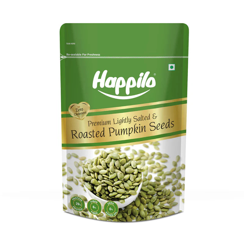 HAPPILO PUMPKIN SEEDS SALTED & ROASTED 200 GM