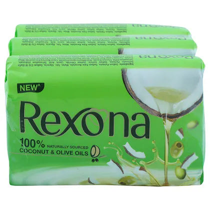 REXONA SILKY SOFT SKIN SOAP COCONUT 3*150 GM (SET)