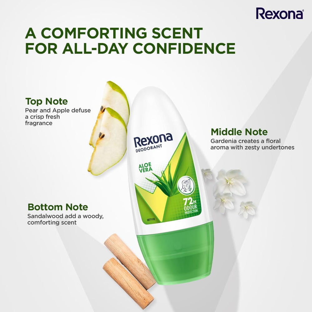 REXONA ROLL ON ALOEVERA 50 ML - SuperMarcheStore