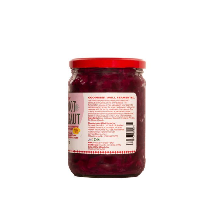 SAUERKRAUT BY BOMBUCHA BEETROOT 450GM - SuperMarcheStore