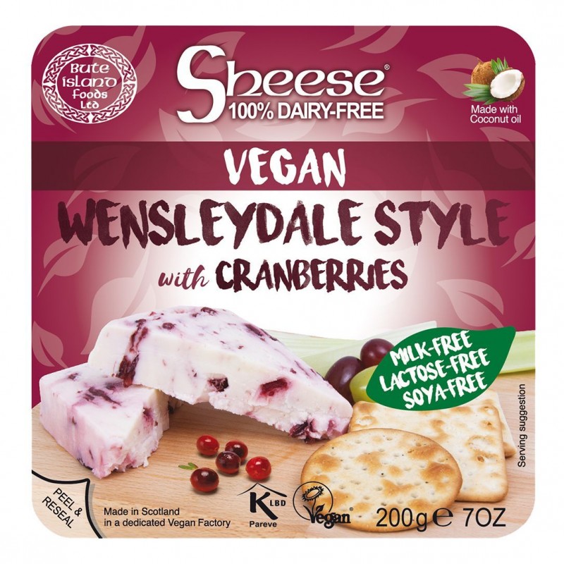SHEESE WENSLEYDALE STYLE WITH CRANBERRIES 200 GM