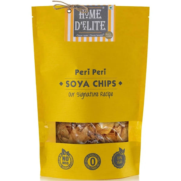 HOME DELITE PERI PERI SOYA CHIPS 120 GM