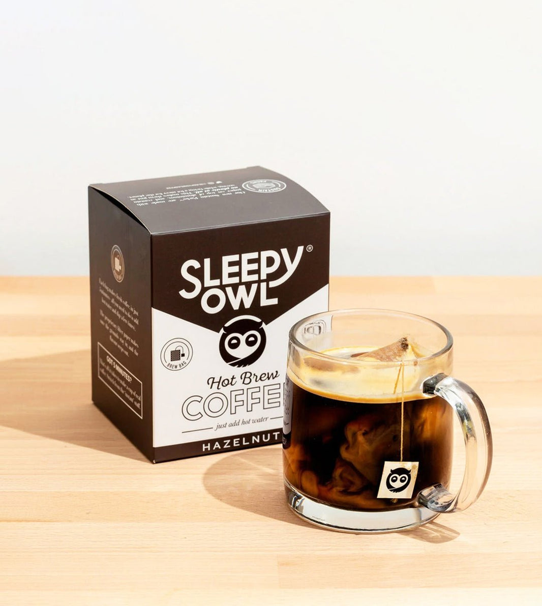 SLEEPY OWL HOT BREW COFFEE HAZEL NUT - SuperMarcheStore