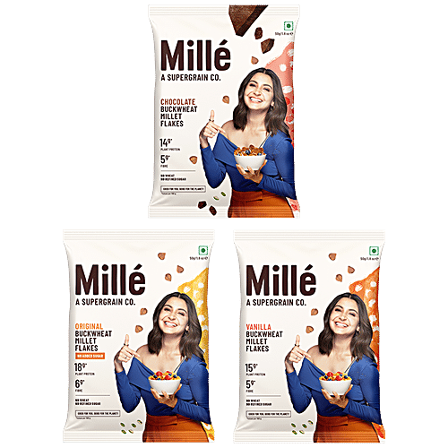 SLURP FARM MILLE ORIGINAL BUCKWHEAT MILLET FLAKES 450 GM - SuperMarcheStore