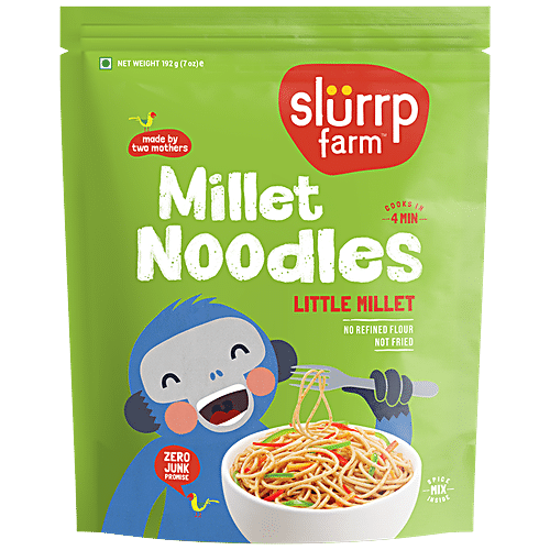 SLURP FARM MILLET NOODLES LITTLE MILLET 192 GM - SuperMarcheStore