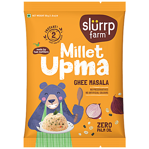 SLURP FARM MILLET UPMA GHEE 50GM - SuperMarcheStore