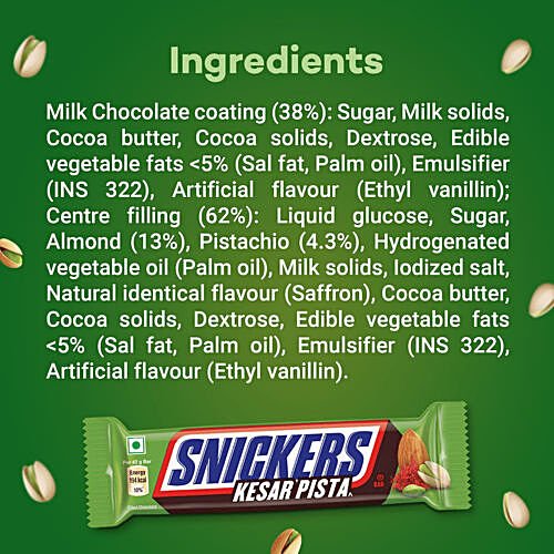 SNICKERS KESAR PISTA 42 GM - SuperMarcheStore