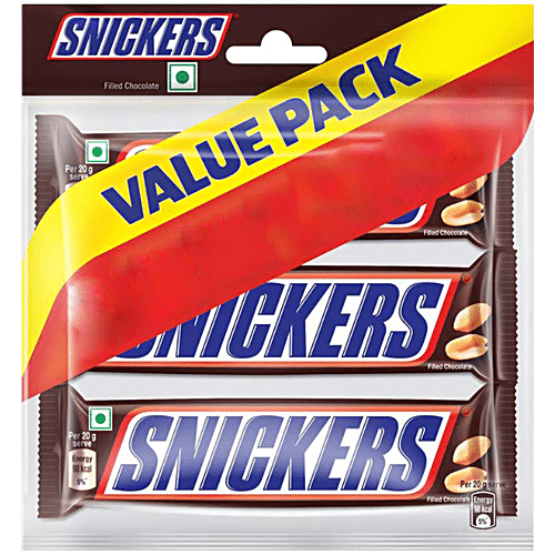 SNICKERS VALUE PACK 3IN1 135G - SuperMarcheStore