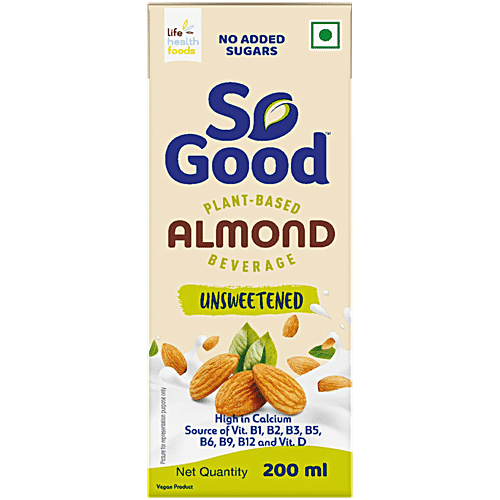 SO GOOD ALMOND UNSWEETENED 200ML - SuperMarcheStore
