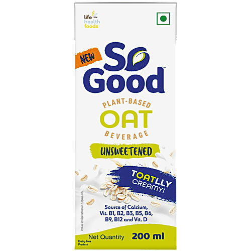 SO GOOD OAT BEVERAGE UNSWEETENED 200 ML - SuperMarcheStore