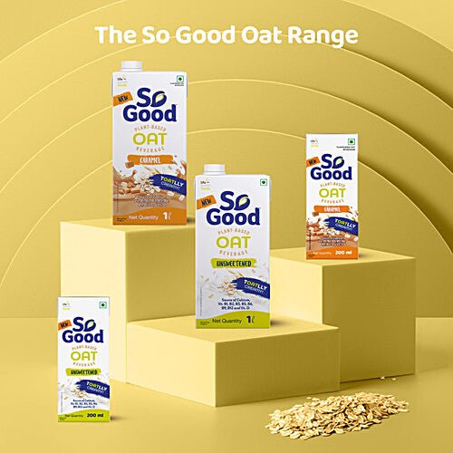 SO GOOD OAT BEVERAGE UNSWEETENED 200 ML - SuperMarcheStore