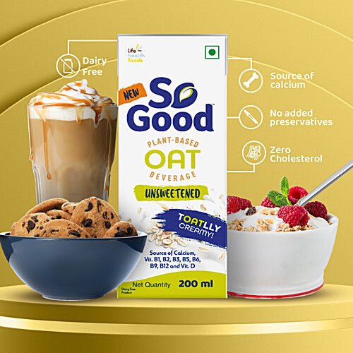 SO GOOD OAT BEVERAGE UNSWEETENED 200 ML - SuperMarcheStore