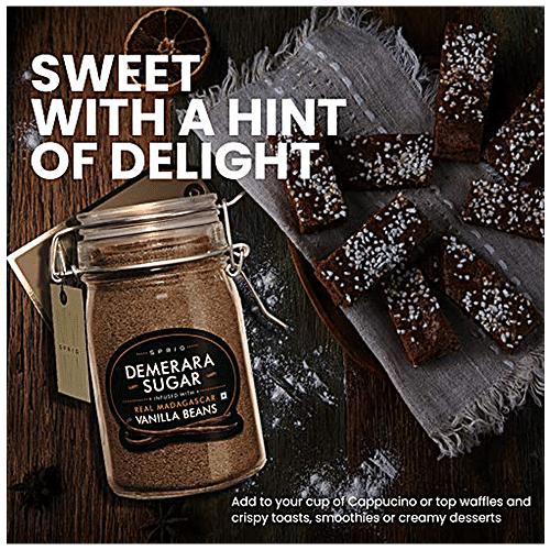SPRIG DEMERARA SUGAR VANILLA BEANS 175g - SuperMarcheStore