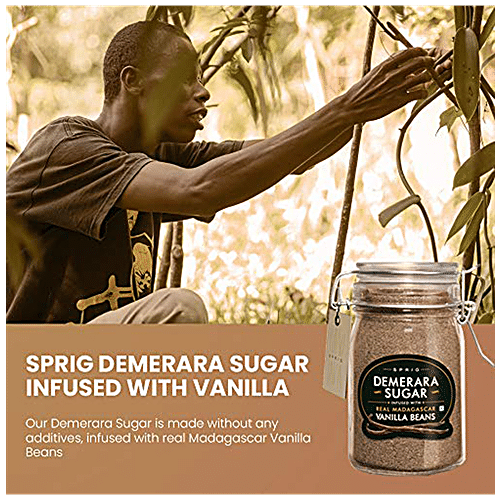 SPRIG DEMERARA SUGAR VANILLA BEANS 175g - SuperMarcheStore
