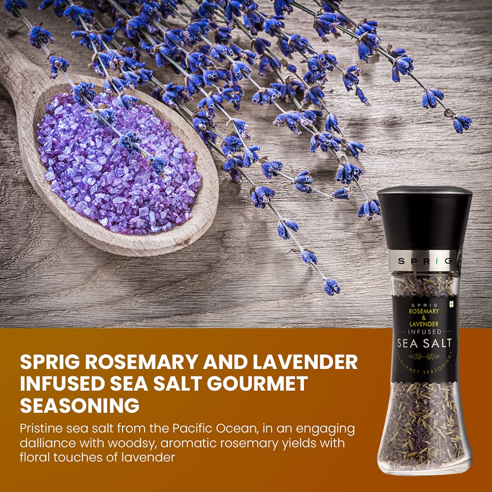 SPRIG SEA SALT ROSEMARY&LAVENDER 175g - SuperMarcheStore