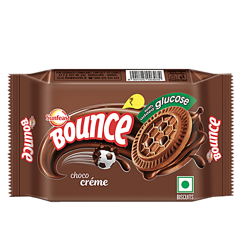 SUNFEAST BOUNCE CHOCO CREME BISCUITS 64 GM - SuperMarcheStore