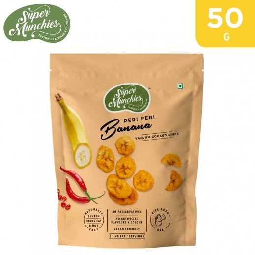 SUPER MUCHIES VACUUM COOK PERI PERI BANANA 50 GM - SuperMarcheStore