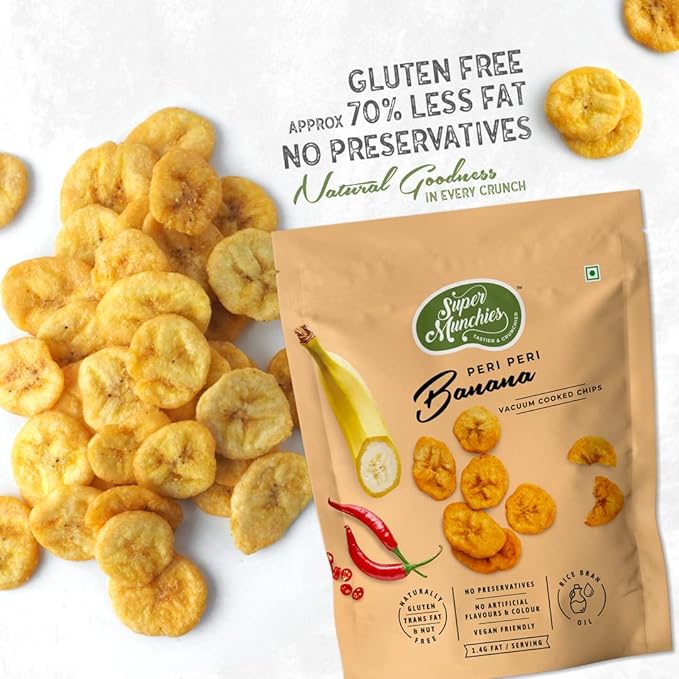 SUPER MUCHIES VACUUM COOK PERI PERI BANANA 50 GM - SuperMarcheStore