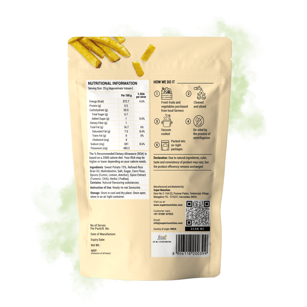 SUPER MUNCHIES CHILLI MINT SWEET POTATO - SuperMarcheStore
