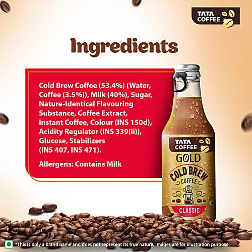 TATA COFFEE GOLD COLD BREW CLASSIC 200 ML - SuperMarcheStore