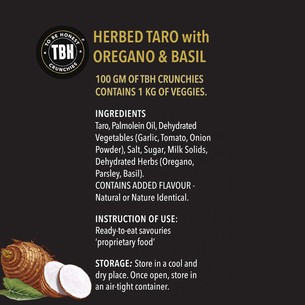 TBH HERBED TARO WITH OREGANO BASIL 85g - SuperMarcheStore