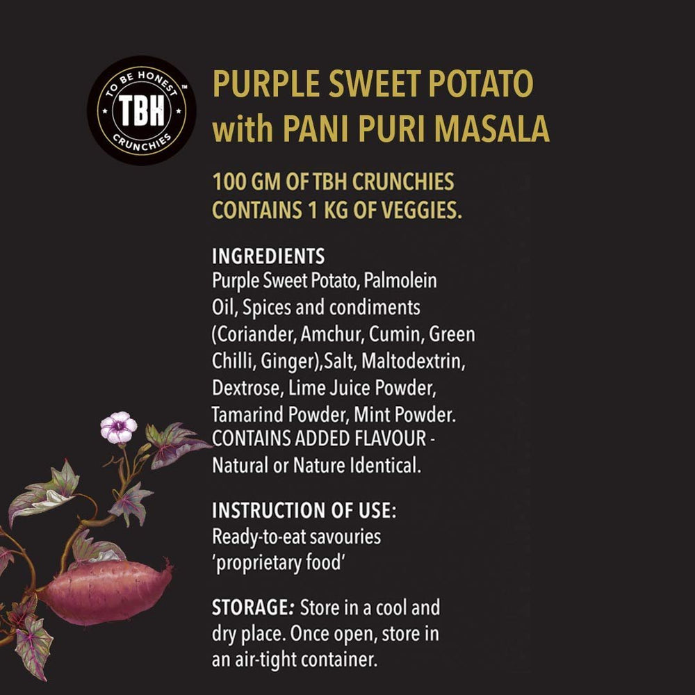 TBH PURPLE SWEET POTATO WITH PANI PURI 35G - SuperMarcheStore