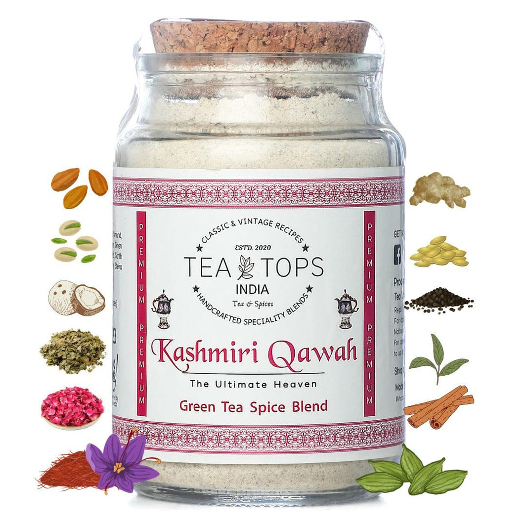 TEA TOPS INDIA KASHMIRI QAWAH 75 GM - SuperMarcheStore