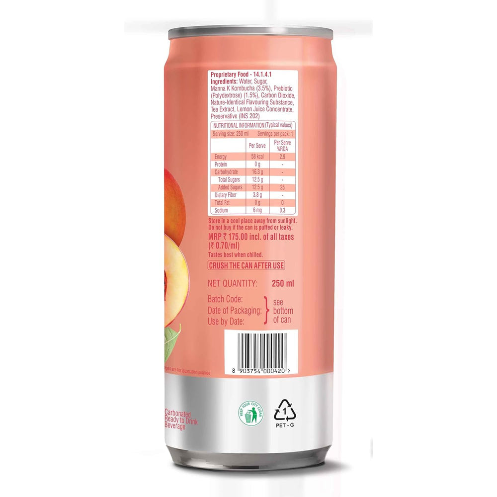 TETLEY KOMBUCHA PEACH - SuperMarcheStore