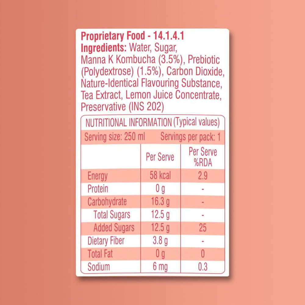 TETLEY KOMBUCHA PEACH - SuperMarcheStore