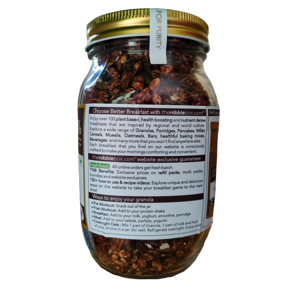 THE NIBBLE BOX BELGIAN DARK CHOCOLATE GRNL 500 JAR - SuperMarcheStore