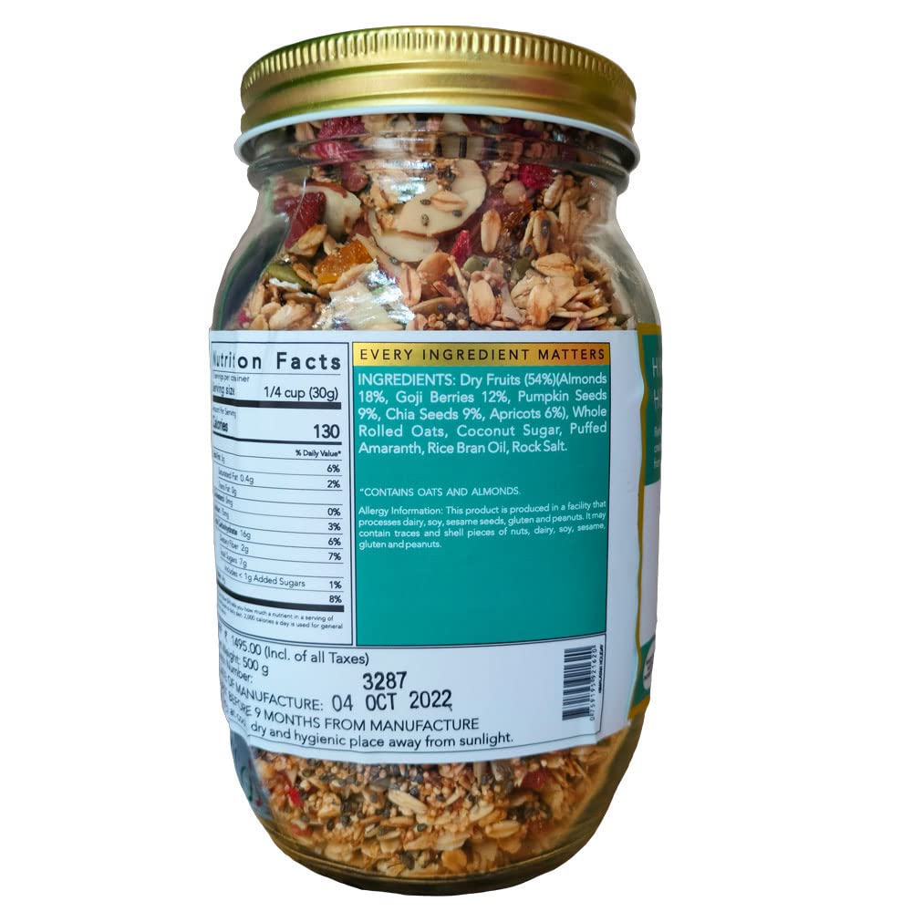 THE NIBBLE BOX HMLYAN HLDY GRNL JAR 500G - SuperMarcheStore