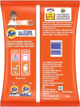 TIDE DOUBLE POWER JASMINE & ROSE 1 KG - SuperMarcheStore